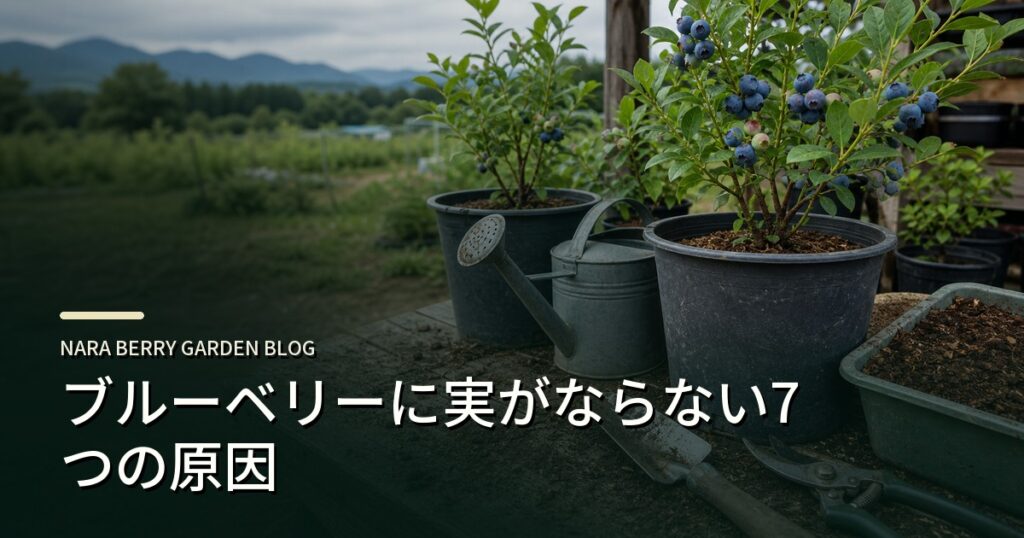 ブルーベリーに実がならない7つの原因のアイキャッチ画像
